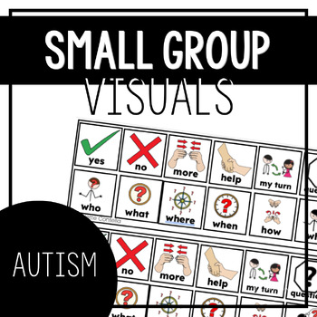 Preview of AAC Visuals - Sentence Strips - Speech Therapy - PreK - Autism - Games