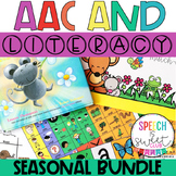 AAC and Literacy for the SEASONS! {Speech Therapy Bundle}