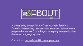Preview of AAC in the Community: Out and About Invitation Planning