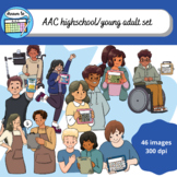 AAC teens and young adults clip art set