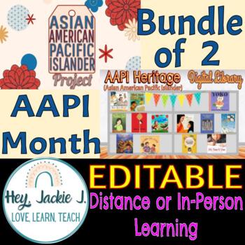 Preview of AAPI Asian Pacific Islander Month Project Elementary Middle Digital Library