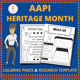 AAPI Heritage Month Bruce Lee Coloring Pages | AAPI Herita