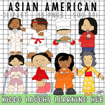 Preview of AAPI Heritage Clipart Asian| Pacific Islander American Heritage Clip Art Bundle
