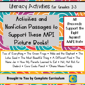 Preview of AAPI Heritage: Literacy Activities for 13 AAPI Stories!