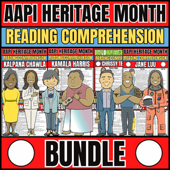 Preview of AAPI Heritage Month BUNDLE Reading Comprehension Passage
