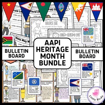Preview of AAPI Heritage Month Bulletin Board BUNDLE | Classroom Decor