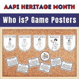 AAPI Heritage Month Bulletin Board Who is? Game Posters