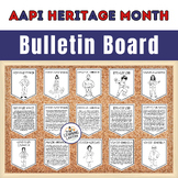 AAPI Heritage Month Bulletin Board biography Coloring Posters 