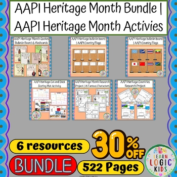 Preview of AAPI Heritage Month Bundle | AAPI Heritage Month Activies