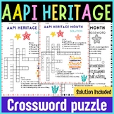 AAPI Month crossword Puzzle | Asian American Heritage Month