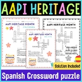 AAPI Month Spanish crossword Puzzle | Asian American Herit