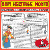 AAPI Heritage Month Comprehensive Nonfiction Reading Passa