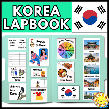 Preview of AAPI Heritage Month KOREA LAPBOOK Asian Pacific Countries Study/Research Project