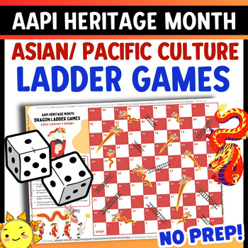 Preview of AAPI Heritage Month LADDERS GAME |Asian American & Pacific Islander Activities