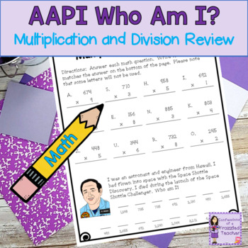 Preview of AAPI Heritage Month Math | Multiplication and Division