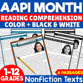 AAPI Heritage Month Reading Comprehension Passages Asian A