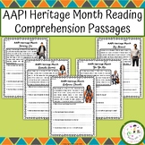 AAPI Heritage Month Reading Comprehension Passages | 25 Fa