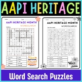 Asian American Heritage Month - Word Search Puzzles | AAPI Month
