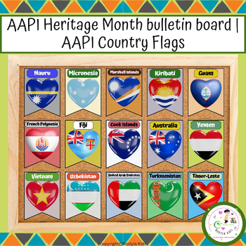 Preview of AAPI Heritage bulletin board | AAPI Country Flags