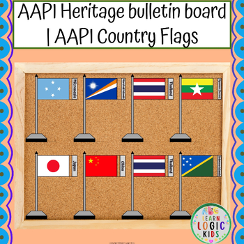 Preview of AAPI Heritage bulletin board | AAPI Country Flags