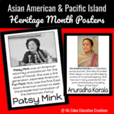 AAPI Hertiage Month - 35 Information Posters for Wall Disp