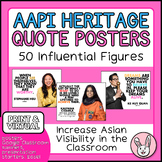 AAPI Quote Posters - 50 Figures | Asian American Pacific I