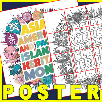 Preview of AAPI Spring Bulletin Board Activity Coloring Pages Asian American Heritage Month