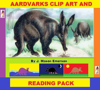 Preview of AARDVARKS CLIP ART AND READING PACK