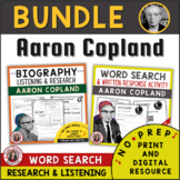 AARON COPLAND BUNDLE of Music Listening Worksheets and Res