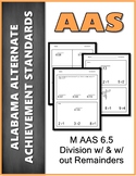 M.AAS.6.5 Division Remainders Alabama Alternate Achievement Standard