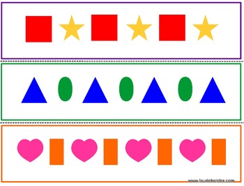 AB & AAB Shape Pattern Cards by Meet The Needs | TpT