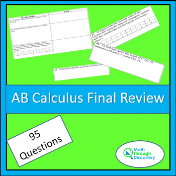 Preview of AB Calculus – Final Review