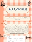 AB Calculus: Inverse Trig, Exponentials and Logs Deriv and