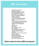 Free RBT/ABA Acronyms