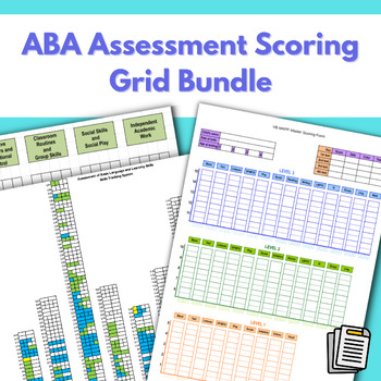 Preview of ABA Assessment Scoring Grid Bundle