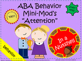 ABA Behavior Intervention Plan - Attention