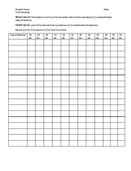 Data Collection Chart