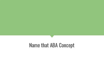 Preview of ABA/RBT Concept Quiz Powerpoint