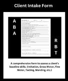 ABA Direct Assessment /  Intake Form