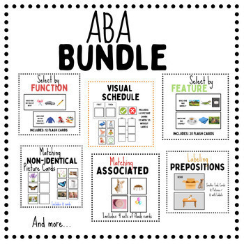 Preview of ABA Materials Bundle- FFC, Visuals, PECS