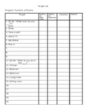 ABA Program Targets - Function of Roooms