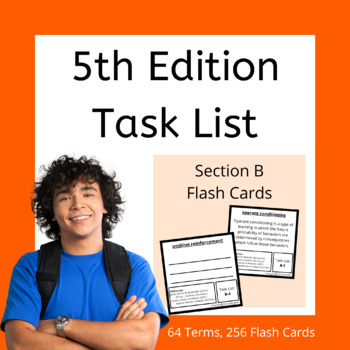 Preview of Section B Flash Cards - BCBA Exam Prep 5th Edition Task List ABA Study Materials
