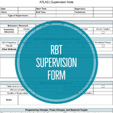 RBT Supervision Form (EXCEL)