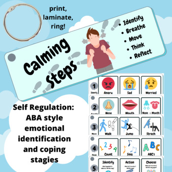Preview of ABA style Emotional Regulation and Coping Tool for Special Educaiton and Austism