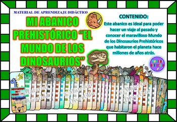 Preview of ABANICO PREHISTÓRICO INTERACTIVO "El Mundo de los Dinosaurios" |HISTORIA|