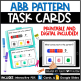 ABB Patterns | Math Printable Task Cards | Boom Cards