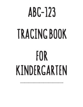ABC 123 Handwriting Tracing Book Graphics