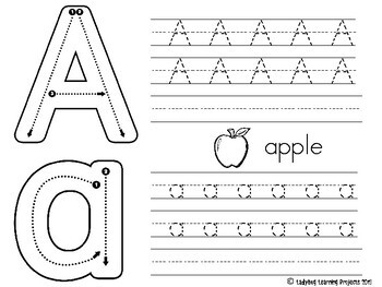 ABC 123 Letter / Number Handwriting Mats by Ladybug Learning Projects