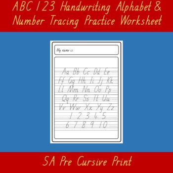 Cursive Alphabet Tracing Worksheets Teaching Resources Tpt