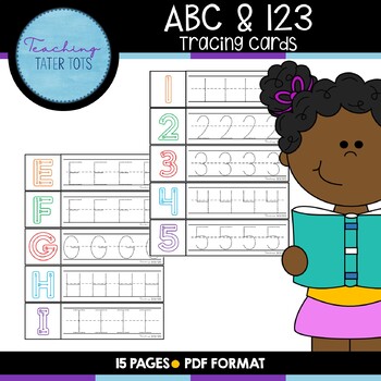 Preview of ABC & 123 Tracing Cards